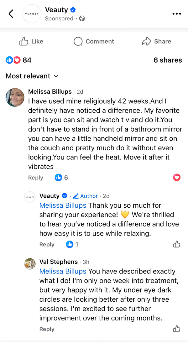 Customer comment