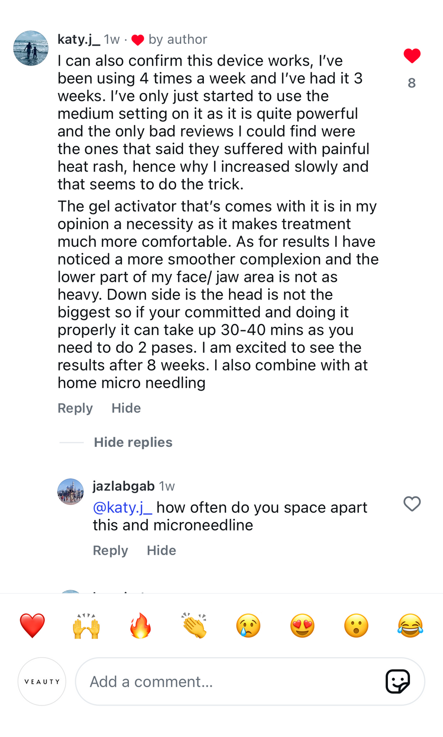 Customer comment